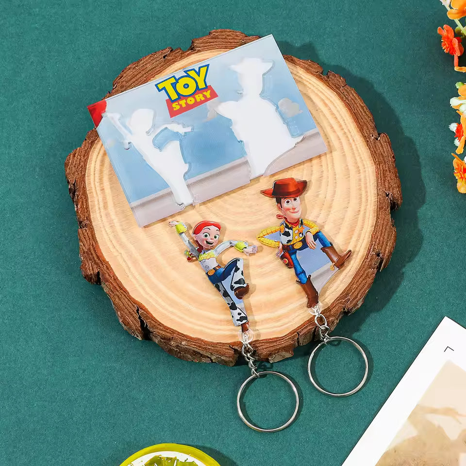 Llaveros de figuras con soporte